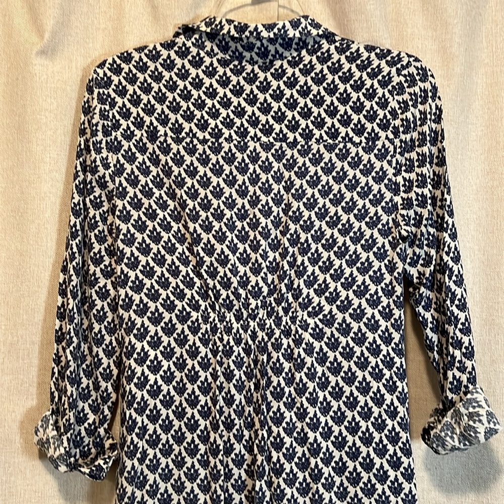 Mint Velvet Blue Twist Front Asymmetric Shirt Dress Size 4 (UK 8) - Picture 8 of 11